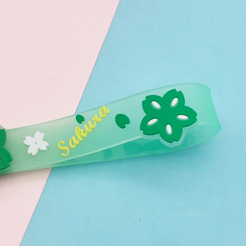 Wholesale Soft Glue Transparent Lanyard Keychains